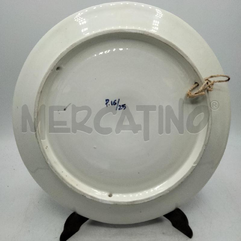 PIATTO SMALTATO MAIOLICA DEC BLU | Mercatino dell'Usato Roma viale tirreno 2