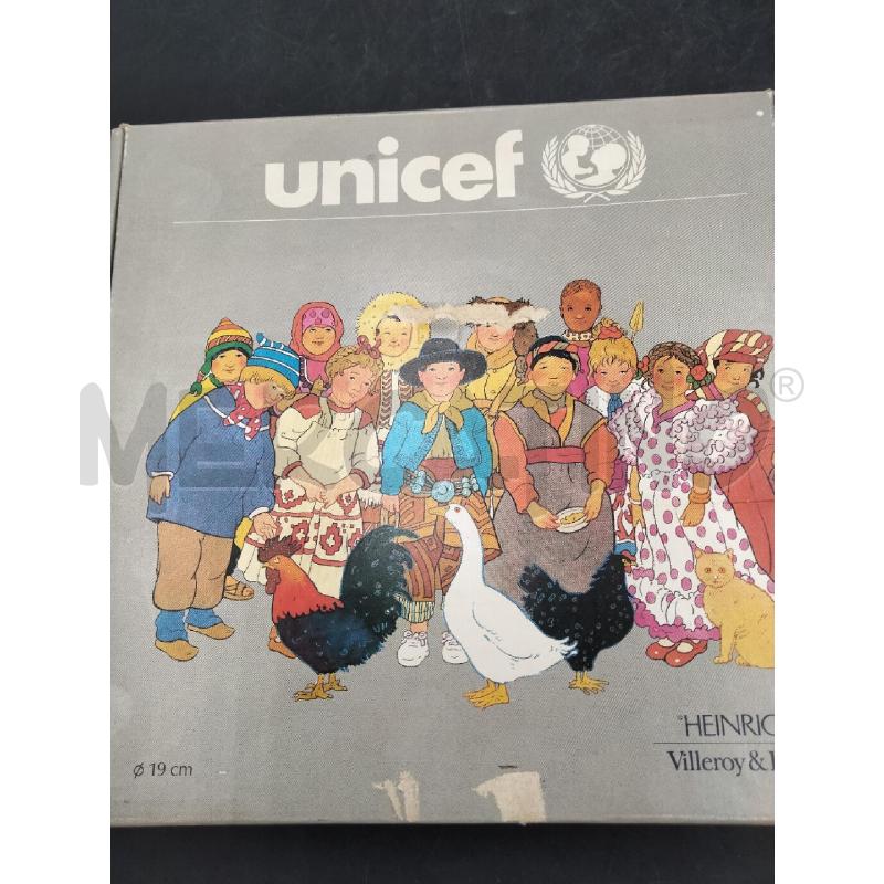 PIATTO UNICEF VILLEROY&BOCH | Mercatino dell'Usato Roma viale tirreno 5