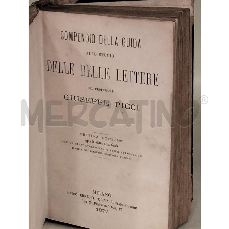 PICCI STUDIO DELLE BELLE LETTERE 1877 | Mercatino dell'Usato Roma viale tirreno 4
