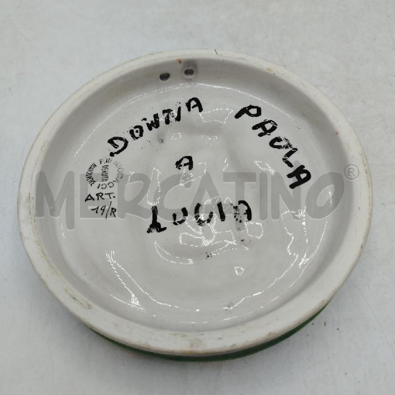 PLACCA TONDA MAIOLICA DERUTA NADONNA | Mercatino dell'Usato Roma viale tirreno 3