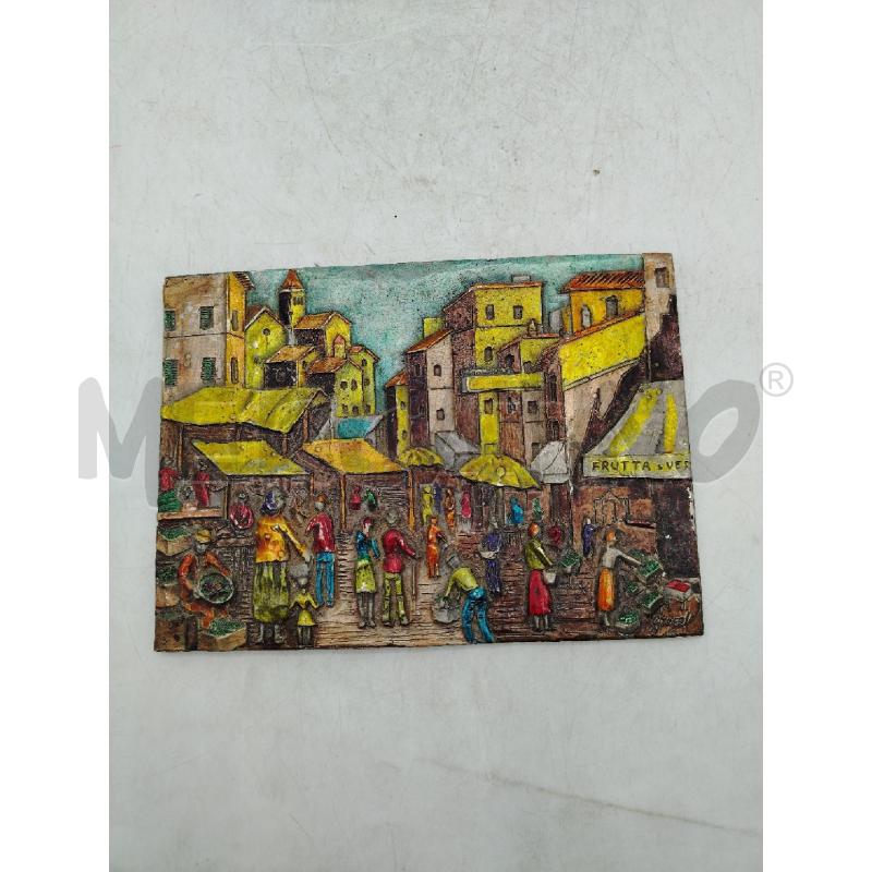 PLACCHETTA MET PAESAGGIO COLORATO | Mercatino dell'Usato Roma viale tirreno 1