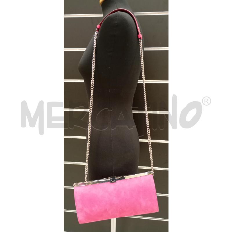POCHETTE CHRISTIAN LOUBOUTIN FUCSIA + TRACOLLA  | Mercatino dell'Usato Roma viale tirreno 1