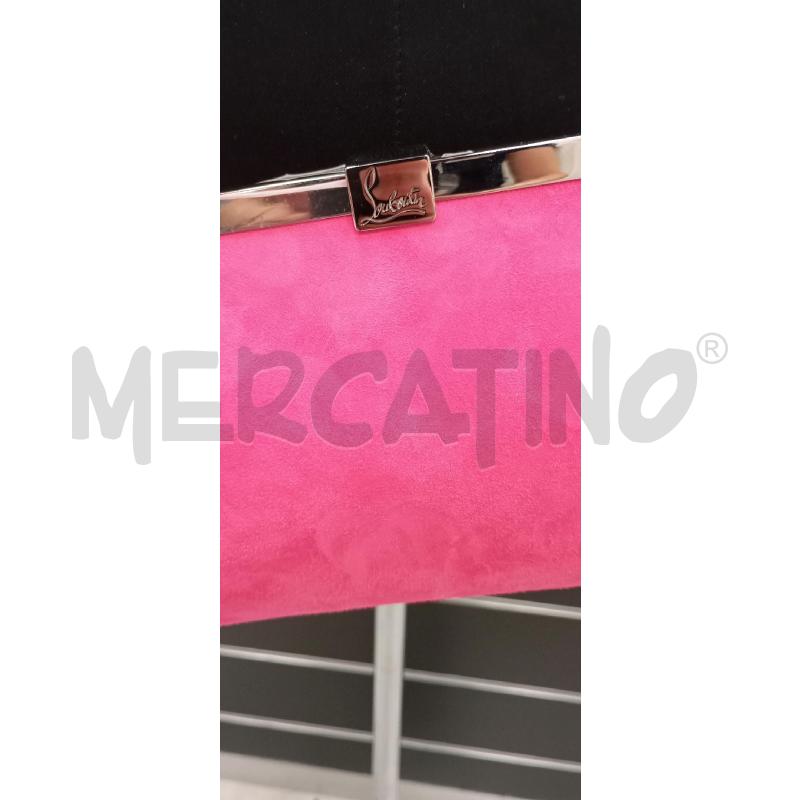 POCHETTE CHRISTIAN LOUBOUTIN FUCSIA + TRACOLLA  | Mercatino dell'Usato Roma viale tirreno 2