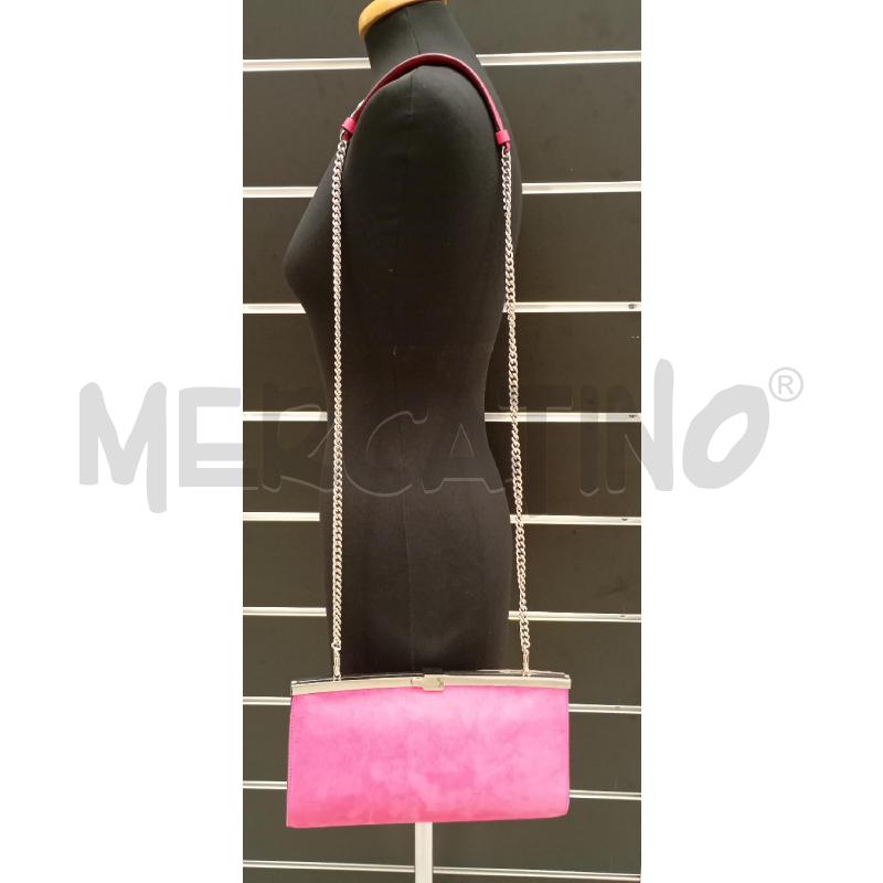 POCHETTE CHRISTIAN LOUBOUTIN FUCSIA + TRACOLLA  | Mercatino dell'Usato Roma viale tirreno 3