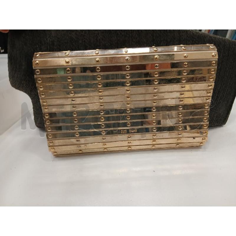 POCHETTE ELIE SAAB DORATO IN PELLE DA RIV | Mercatino dell'Usato Roma viale tirreno 1