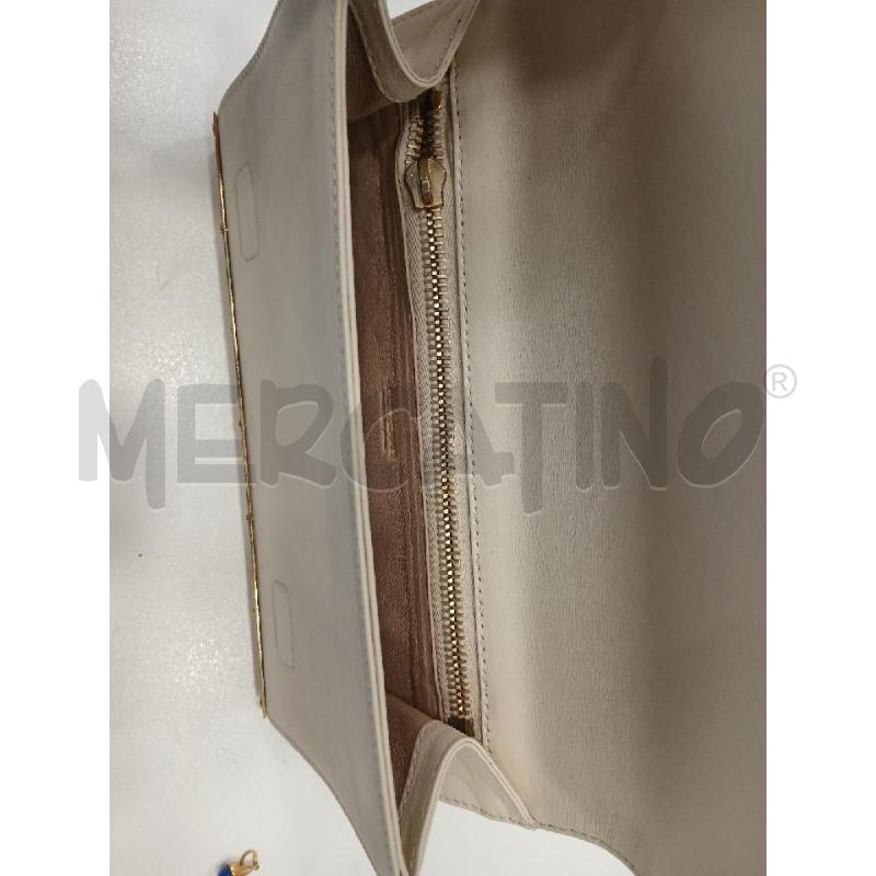 POCHETTE ELIE SAAB DORATO IN PELLE DA RIV | Mercatino dell'Usato Roma viale tirreno 2