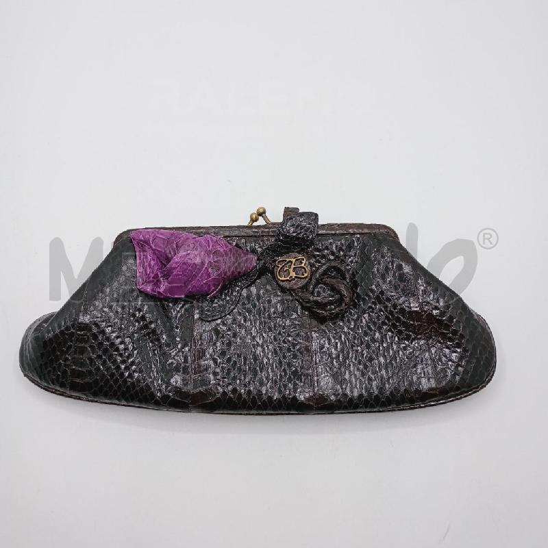 POCHETTE TOSCA BLU PITON FIOCCO VI | Mercatino dell'Usato Roma viale tirreno 1