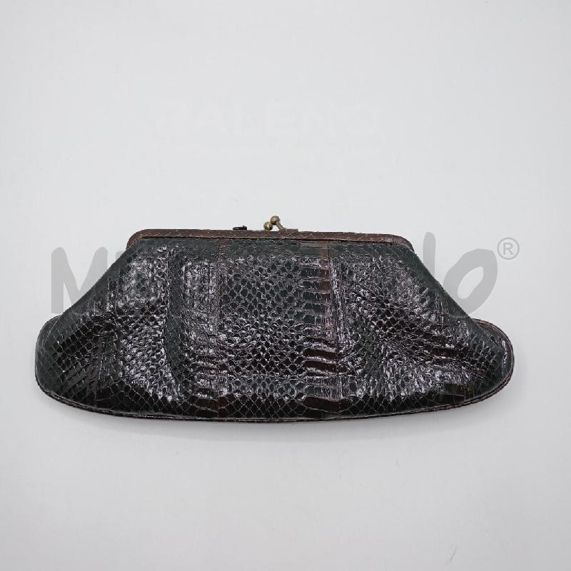 POCHETTE TOSCA BLU PITON FIOCCO VI | Mercatino dell'Usato Roma viale tirreno 2