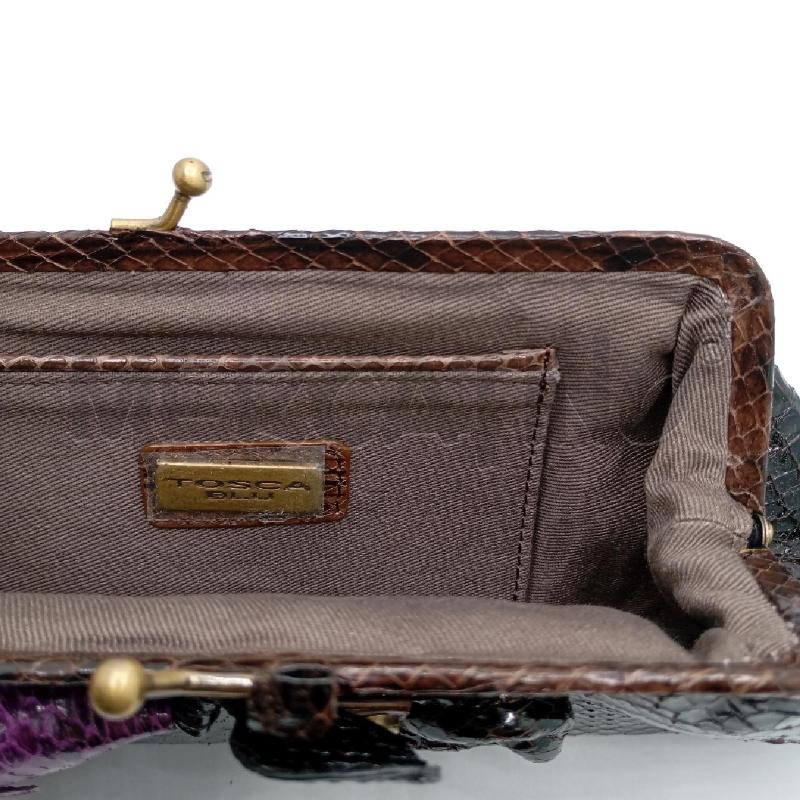 POCHETTE TOSCA BLU PITON FIOCCO VI | Mercatino dell'Usato Roma viale tirreno 3