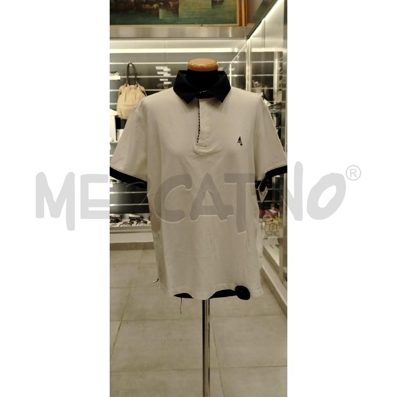 POLO U AQUASCUTUM BI COLLETTO QUADRATINI BE BL | Mercatino dell'Usato Roma viale tirreno 1