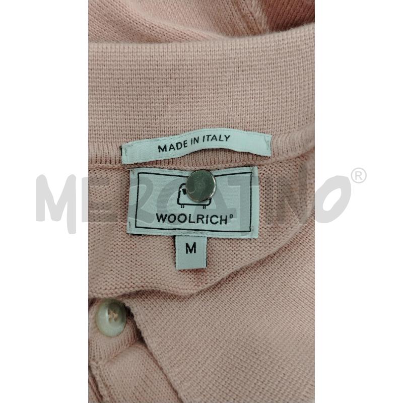 POLO U WOOLRICH ROSA LOGO RICAMO | Mercatino dell'Usato Roma viale tirreno 5