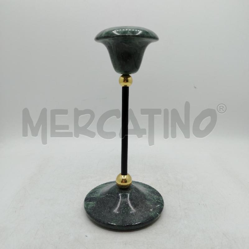 PORTACANDELA MARMO DEC ORO | Mercatino dell'Usato Roma viale tirreno 1