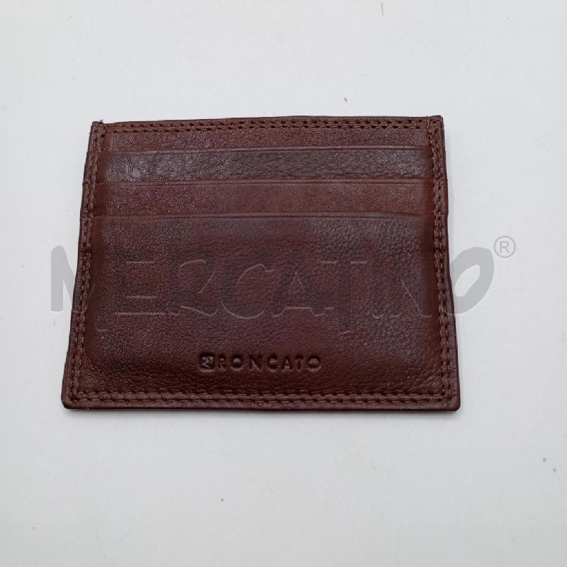 PORTA CARTE RONCATO MARRONE | Mercatino dell'Usato Roma viale tirreno 2