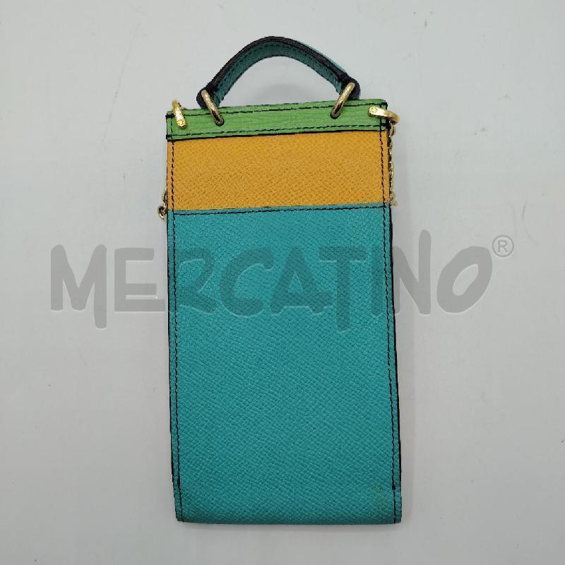 PORTA CELLULARE DOLCE&GABBANA MULTICOLOR IN PELLE | Mercatino dell'Usato Roma viale tirreno 2