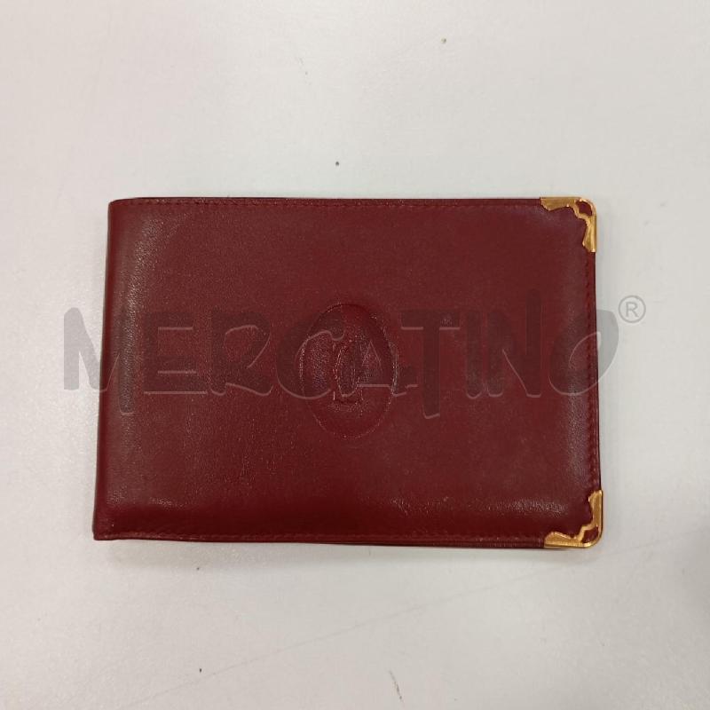 PORTA FOGLIO ASSEGNI CARTIER BORDEAUX  | Mercatino dell'Usato Roma viale tirreno 1