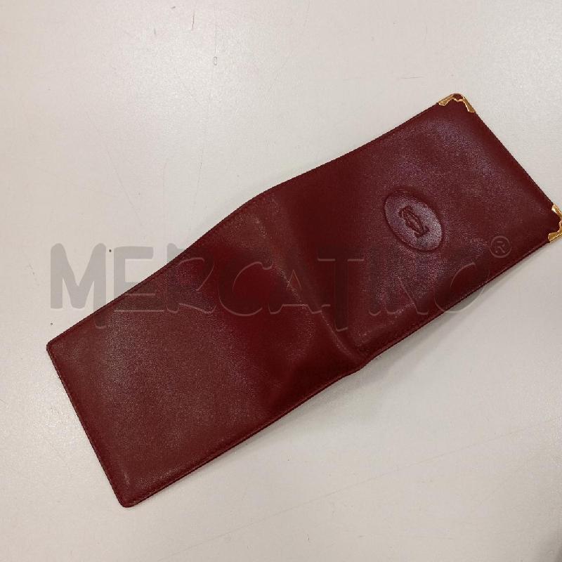 PORTA FOGLIO ASSEGNI CARTIER BORDEAUX  | Mercatino dell'Usato Roma viale tirreno 2