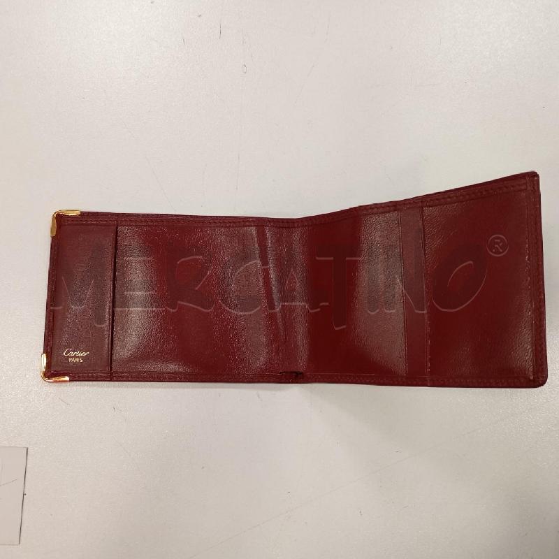 PORTA FOGLIO ASSEGNI CARTIER BORDEAUX  | Mercatino dell'Usato Roma viale tirreno 3