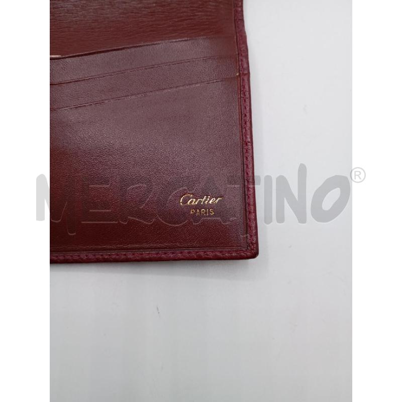 PORTA FOGLIO CARTIER IN PELLE | Mercatino dell'Usato Roma viale tirreno 4
