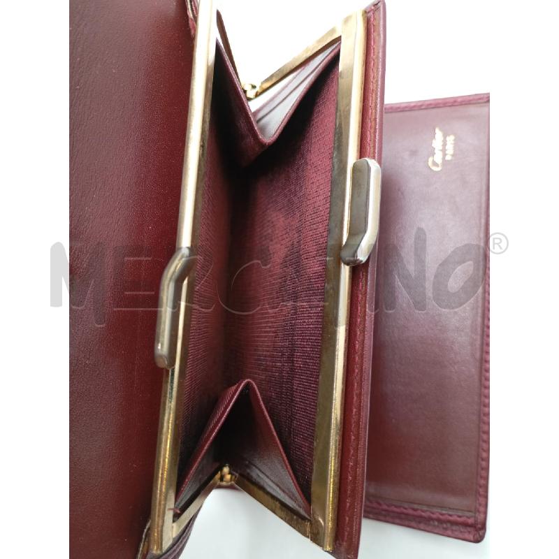 PORTA FOGLIO CARTIER IN PELLE | Mercatino dell'Usato Roma viale tirreno 5