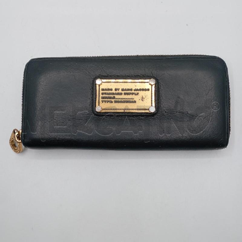 PORTA FOGLIO MARC JACIBS NE PLACCHETTA BRONZATA FRONT  | Mercatino dell'Usato Roma viale tirreno 1