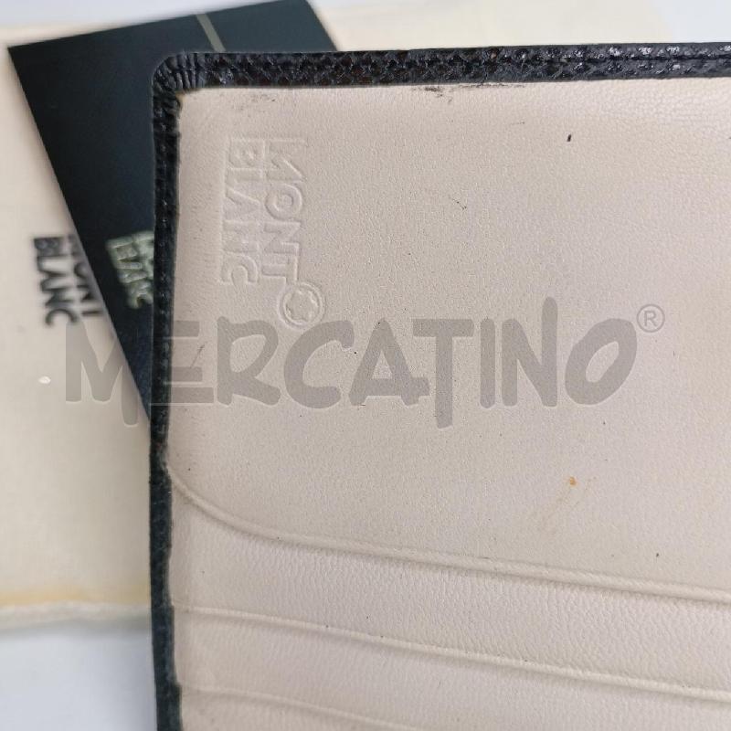 PORTA FOGLIO MONTBLANC NERO DA RIV | Mercatino dell'Usato Roma viale tirreno 3