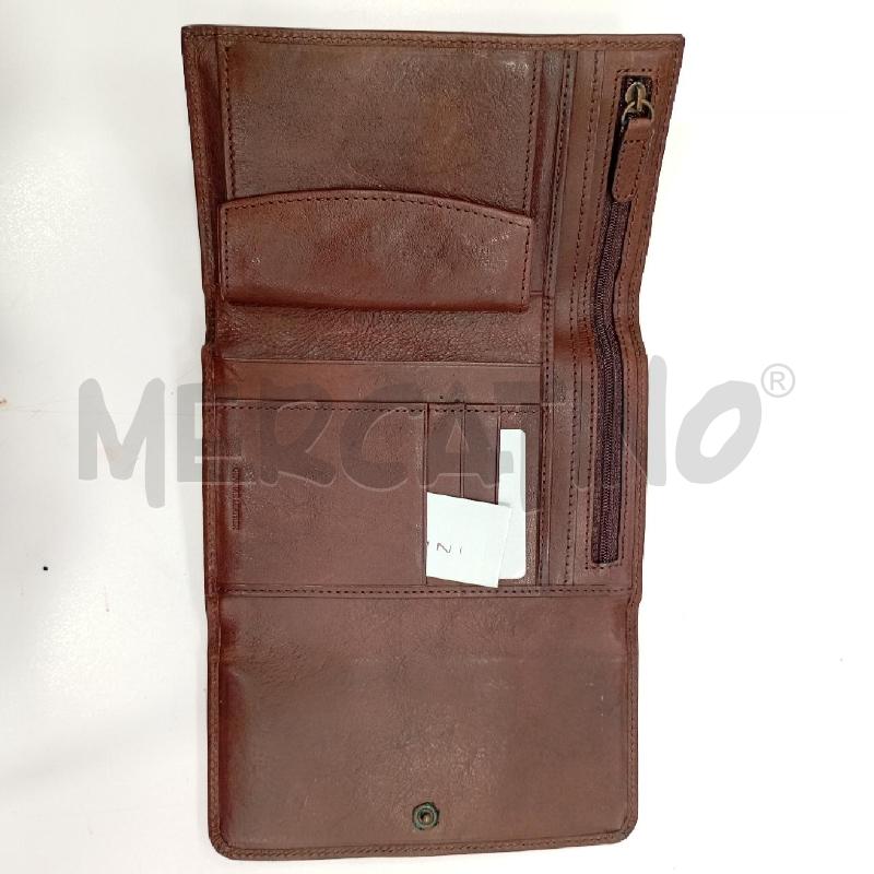 PORTA FOGLIO NANNINI MARRONE/BEIGE  | Mercatino dell'Usato Roma viale tirreno 4