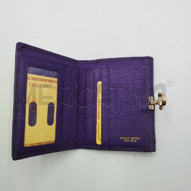 PORTA FOGLIO VERA PELLE PUNTINATA VI  | Mercatino dell'Usato Roma viale tirreno 3