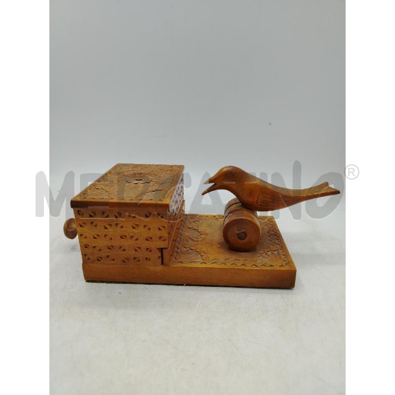 PORTA SIGARETTE LEGNO VOLATILE | Mercatino dell'Usato Roma viale tirreno 1