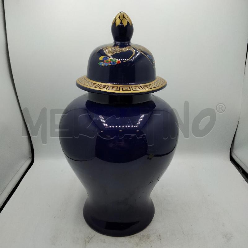 POTICHE ORIENTALE BLU TAPPO DEC | Mercatino dell'Usato Roma viale tirreno 1