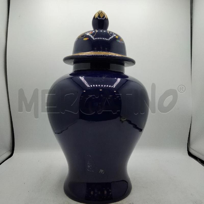 POTICHE ORIENTALE BLU TAPPO DEC | Mercatino dell'Usato Roma viale tirreno 3