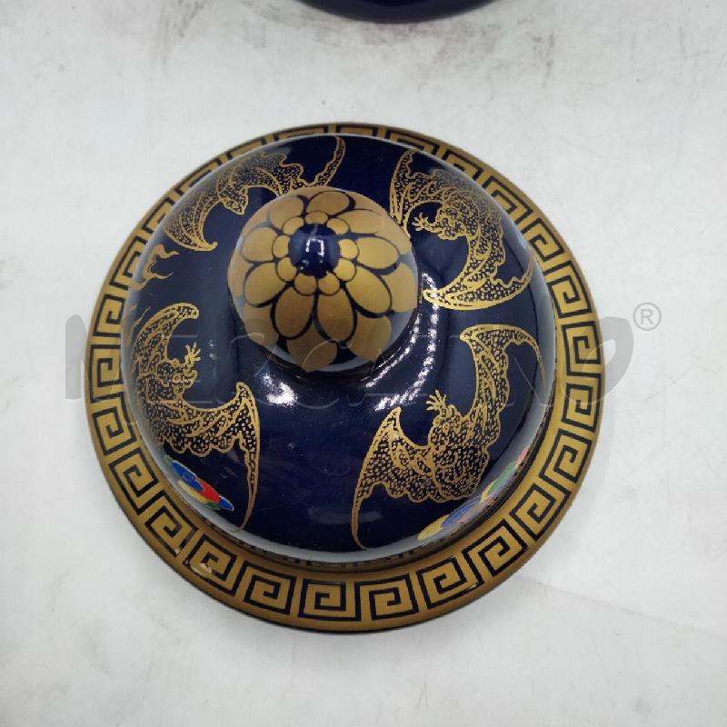 POTICHE ORIENTALE BLU TAPPO DEC | Mercatino dell'Usato Roma viale tirreno 4