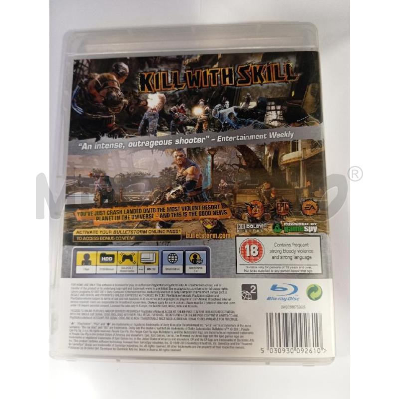 PS3 BULLETSTORM | Mercatino dell'Usato Roma viale tirreno 2