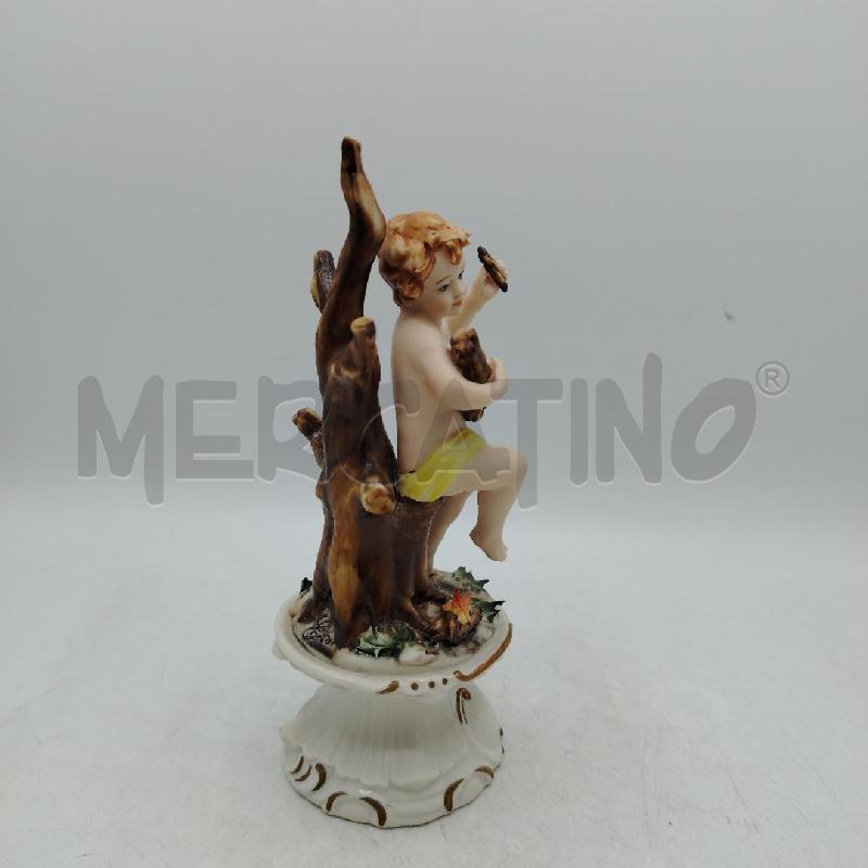 PUTTO CER CAPODIMONTE BASE DEC DORATA | Mercatino dell'Usato Roma viale tirreno 2
