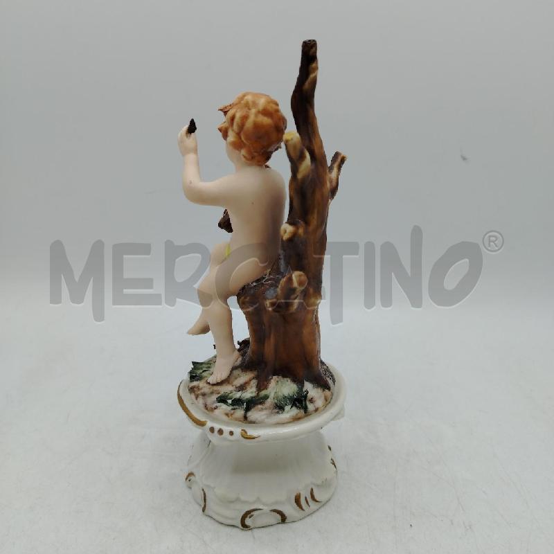 PUTTO CER CAPODIMONTE BASE DEC DORATA | Mercatino dell'Usato Roma viale tirreno 3