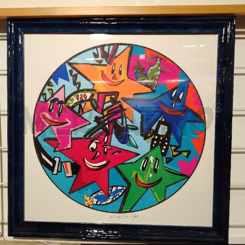 QUADRO C/BLU MULTIPLO A FIRMA NESPOLO | Mercatino dell'Usato Roma viale tirreno 2