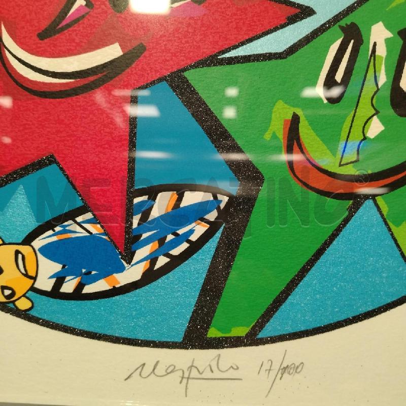 QUADRO C/BLU MULTIPLO A FIRMA NESPOLO | Mercatino dell'Usato Roma viale tirreno 3