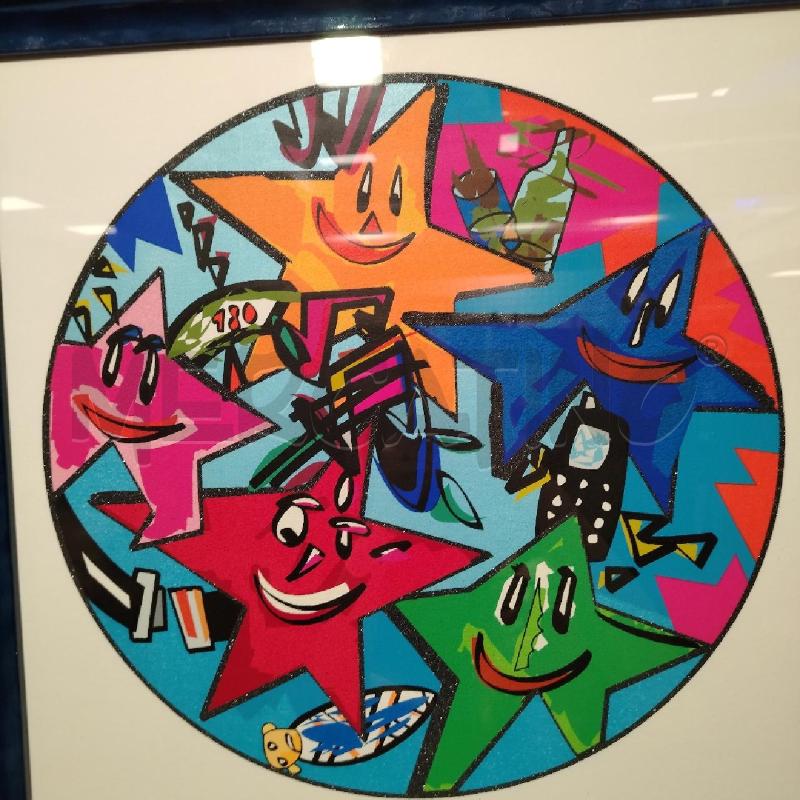 QUADRO C/BLU MULTIPLO A FIRMA NESPOLO | Mercatino dell'Usato Roma viale tirreno 4