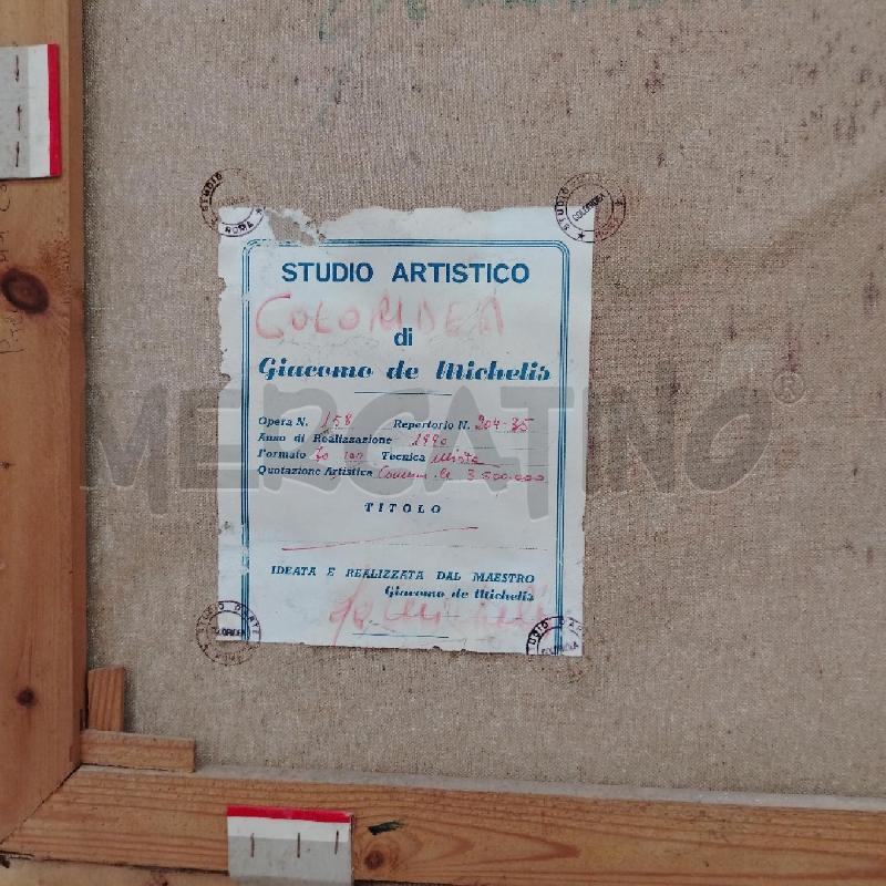QUADRO C/LEGNO A FIRMA DE MICHELIS | Mercatino dell'Usato Roma viale tirreno 4