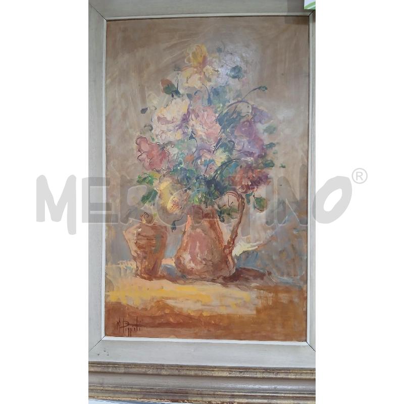 QUADRO C/LEGNO DIPINTO MARIO POGGIALI | Mercatino dell'Usato Roma viale tirreno 1