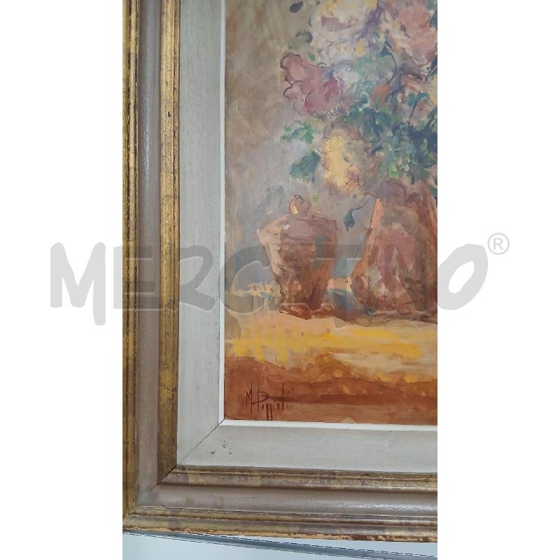 QUADRO C/LEGNO DIPINTO MARIO POGGIALI | Mercatino dell'Usato Roma viale tirreno 2