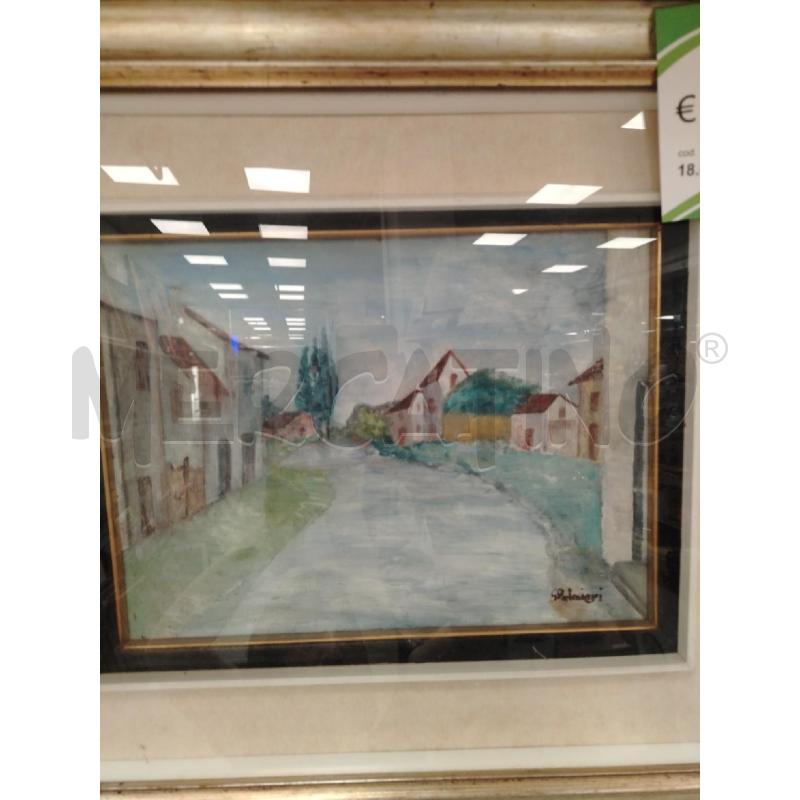 QUADRO C/LEGNO DOR PAESAGGIO RURALE A FIRMA PALMIERI | Mercatino dell'Usato Roma viale tirreno 1