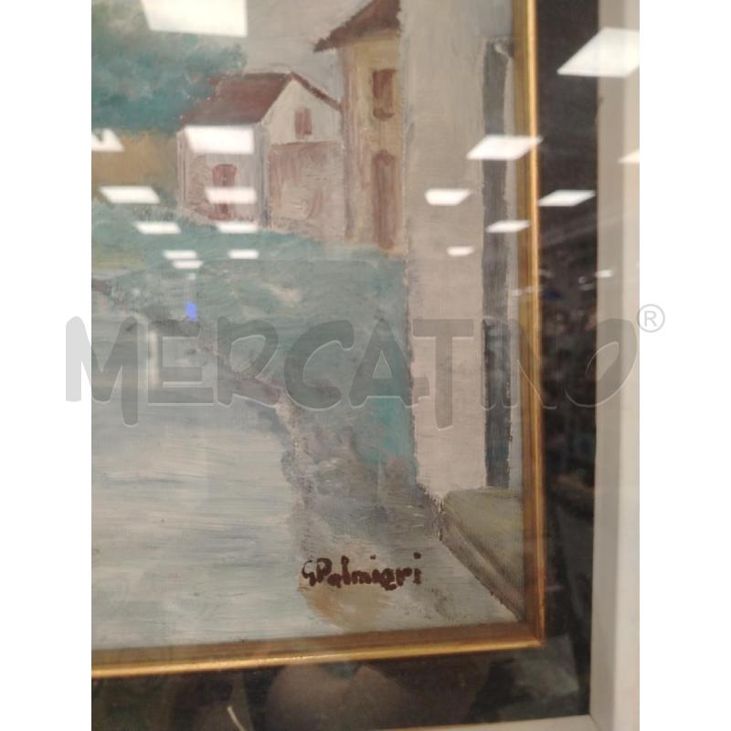 QUADRO C/LEGNO DOR PAESAGGIO RURALE A FIRMA PALMIERI | Mercatino dell'Usato Roma viale tirreno 2