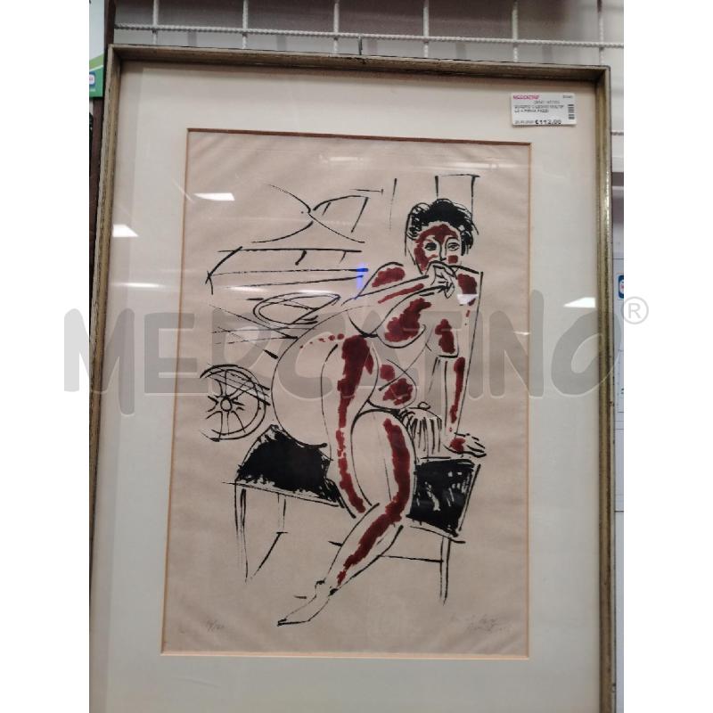 QUADRO C/LEGNO MULTIPLO A FIRMA FAZZINI | Mercatino dell'Usato Roma viale tirreno 1