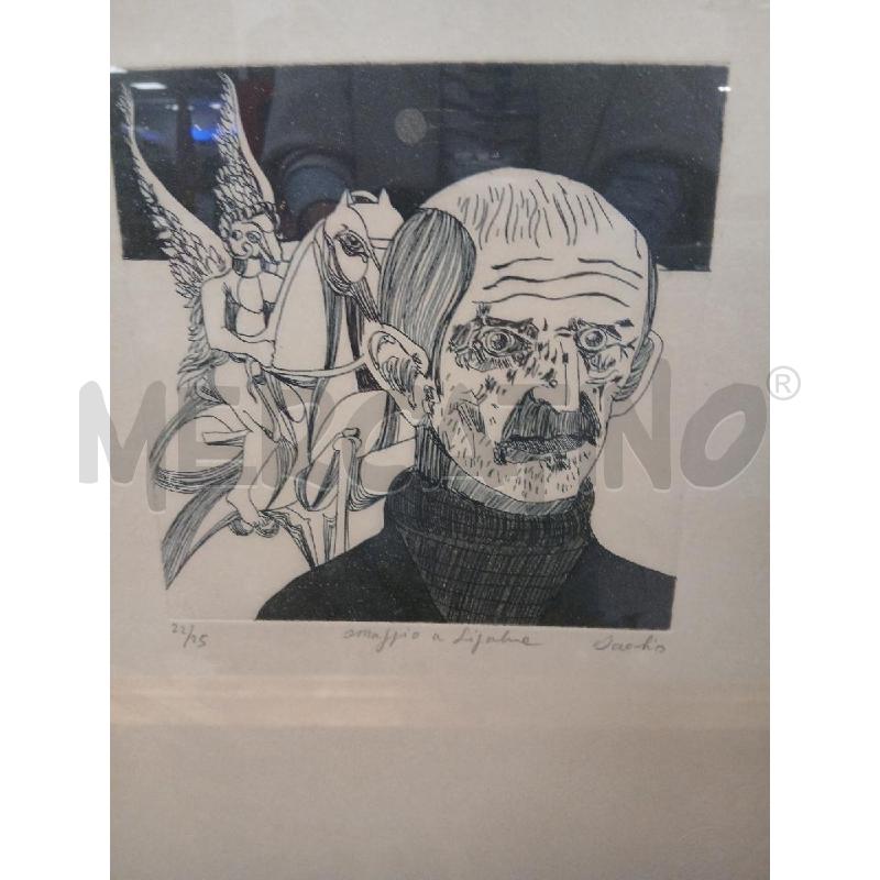 QUADRO C/LEGNO OMAGGIO A LIGABUE | Mercatino dell'Usato Roma viale tirreno 2
