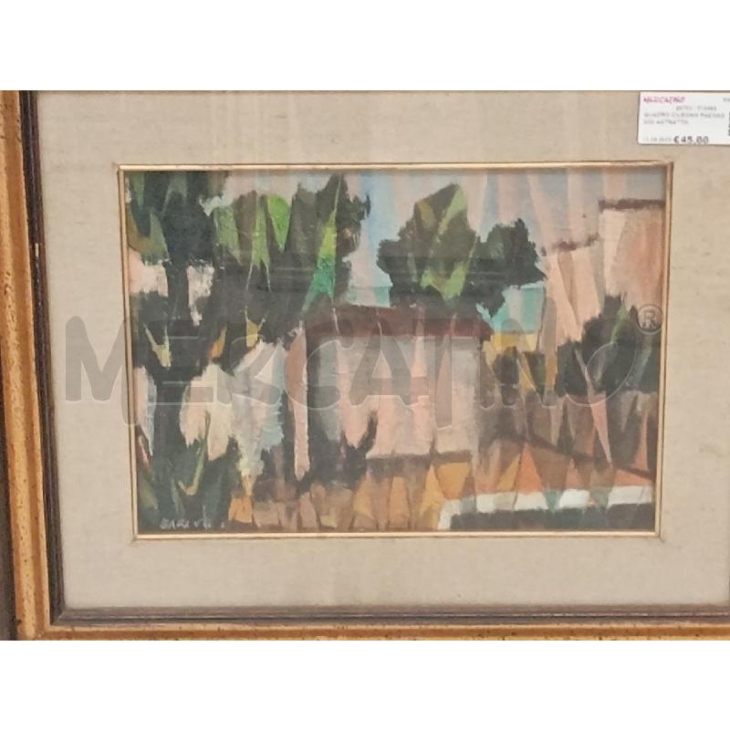 QUADRO C/LEGNO PAESAGGIO ASTRATTO | Mercatino dell'Usato Roma viale tirreno 2