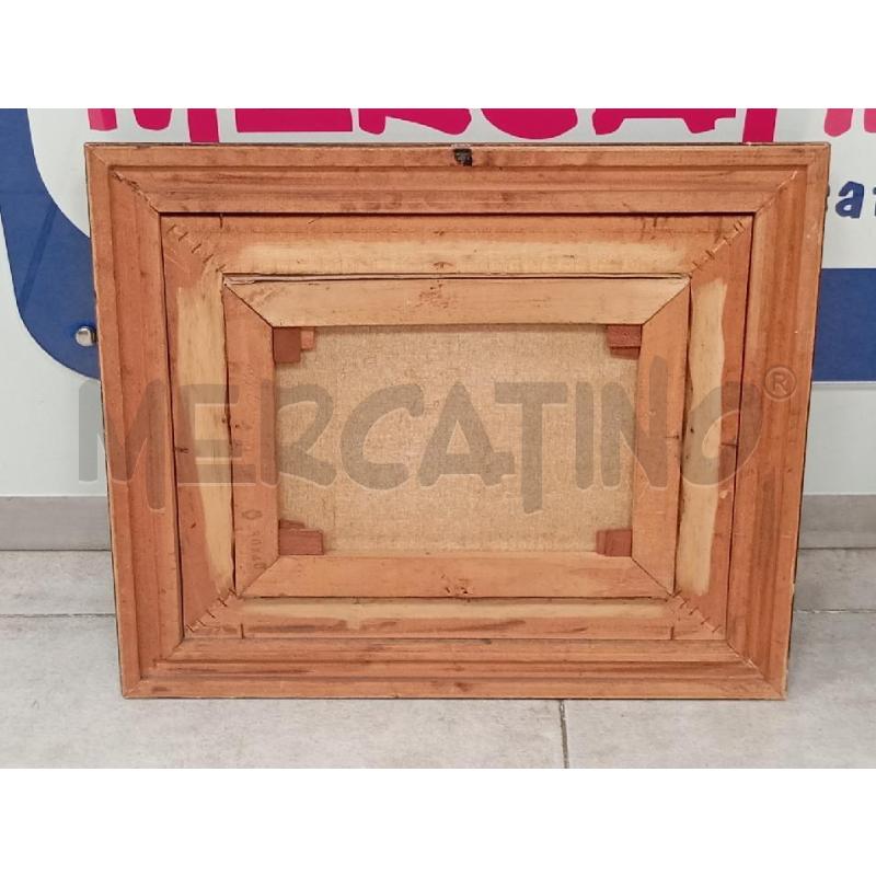 QUADRO C/LEGNO PAESAGGIO ASTRATTO | Mercatino dell'Usato Roma viale tirreno 3