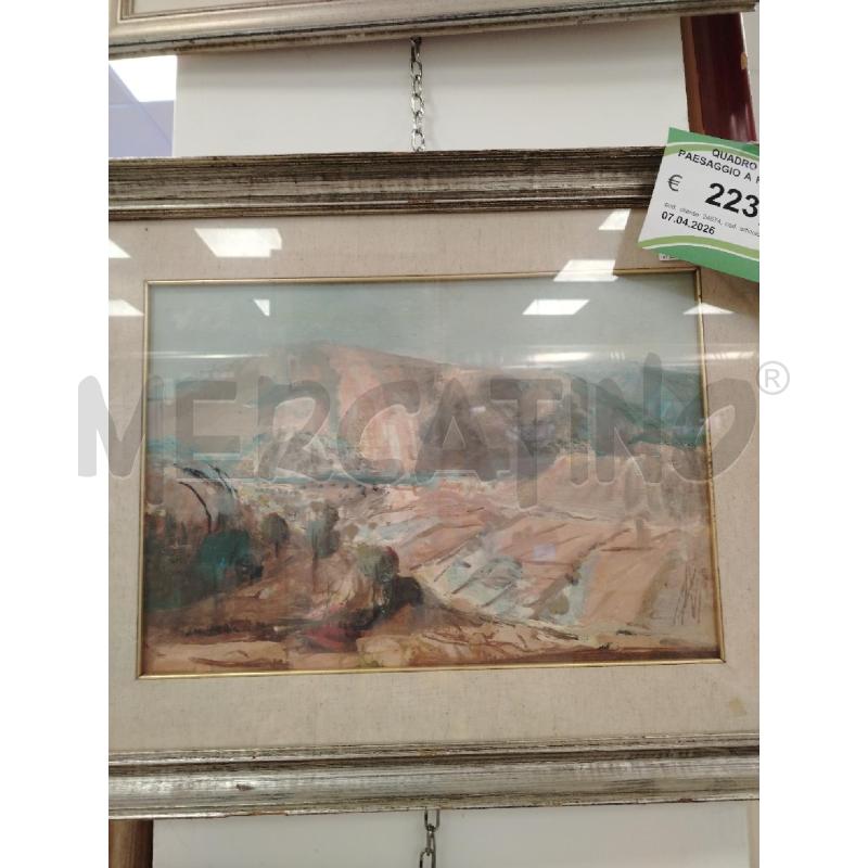 QUADRO C/LEGNO PAESAGGIO A FIRMA ZIANNA | Mercatino dell'Usato Roma viale tirreno 1
