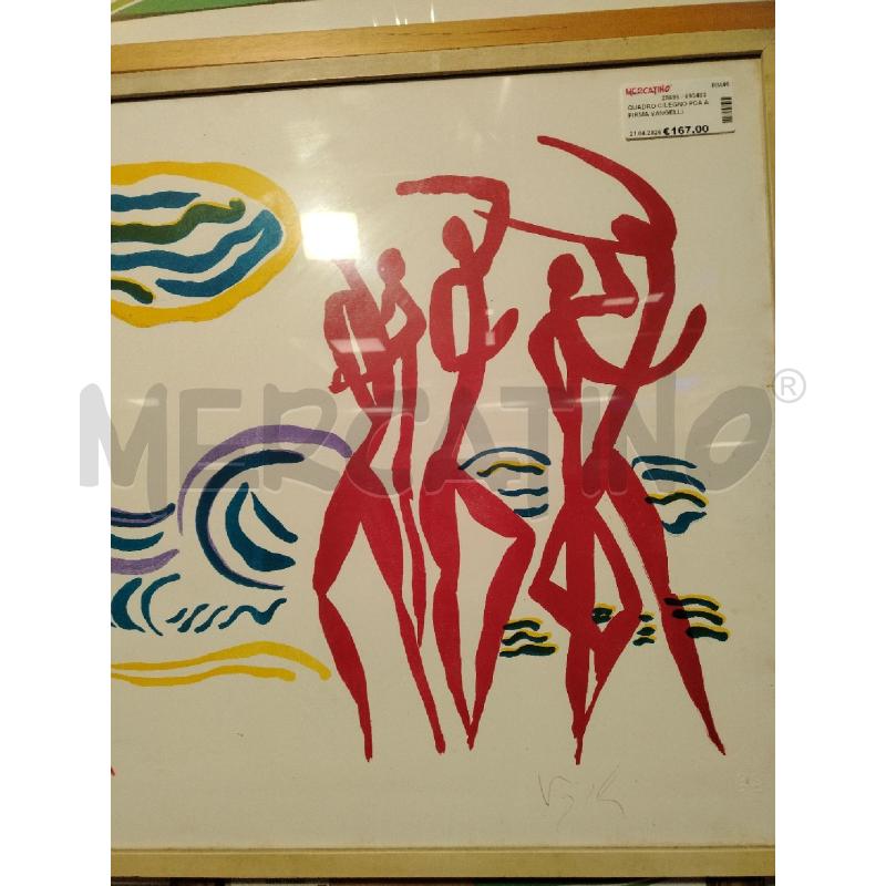 QUADRO C/LEGNO PDA A FIRMA VANGELLI | Mercatino dell'Usato Roma viale tirreno 3
