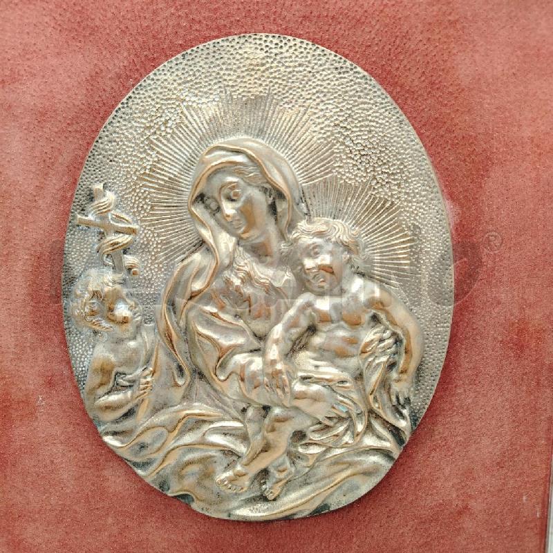 QUADRO C/LEGNO PLACCA MADONNA IN RILIEVO | Mercatino dell'Usato Roma viale tirreno 3