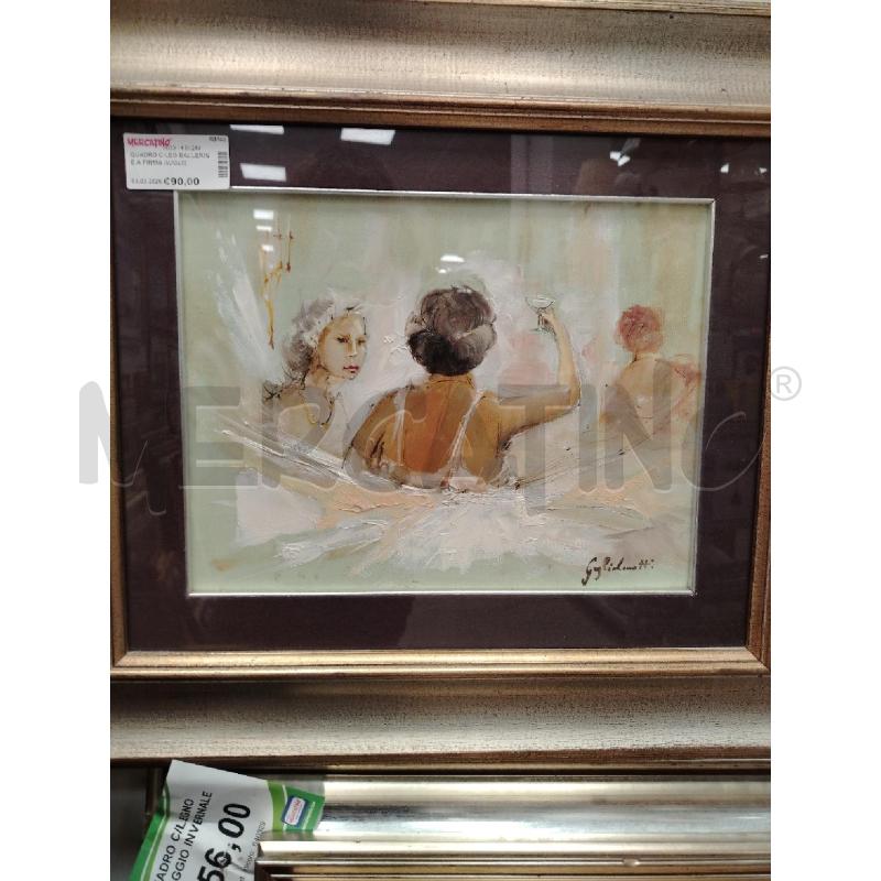 QUADRO C/LEG BALLERINE A FIRMA GUGLIENOTTI | Mercatino dell'Usato Roma viale tirreno 1